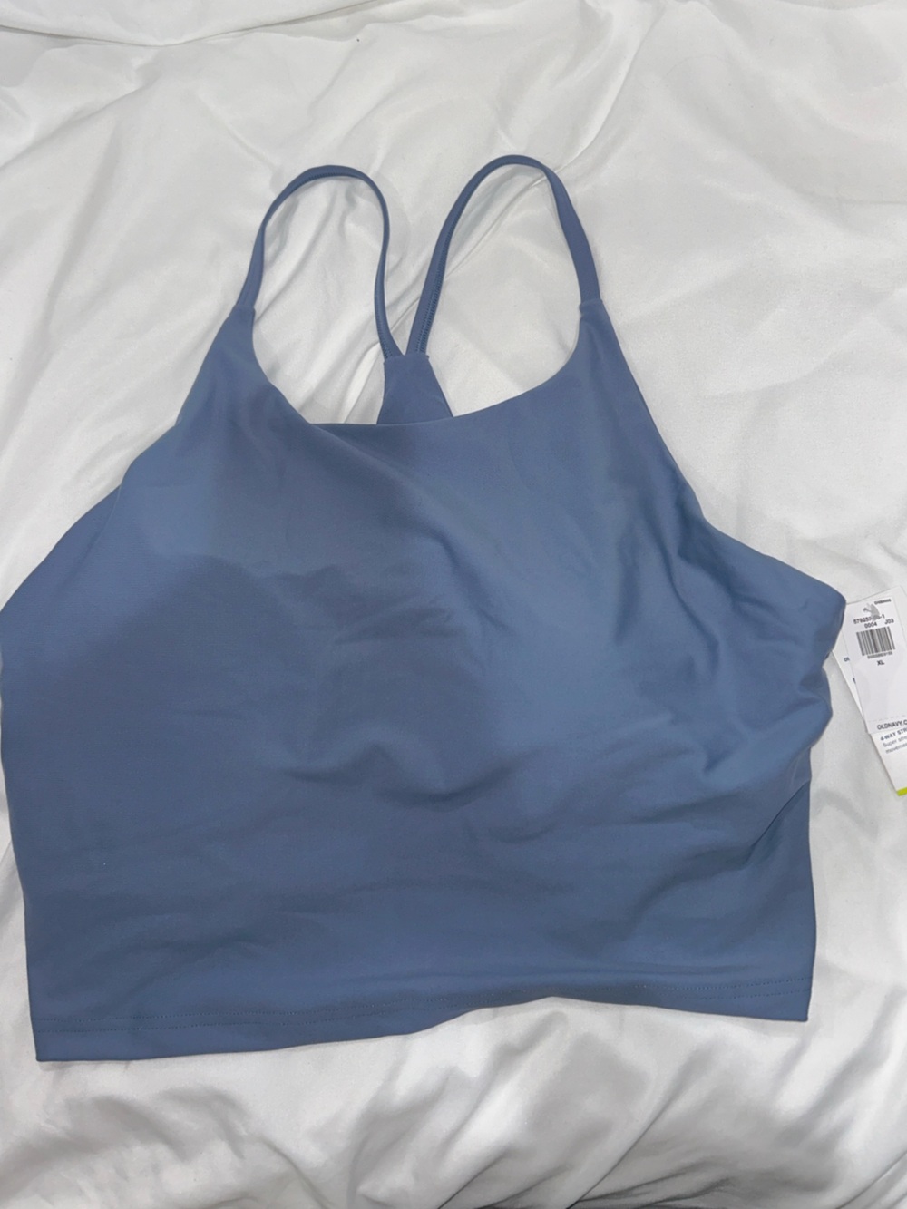 Old Navy Blue Cropped Bralette Tank
